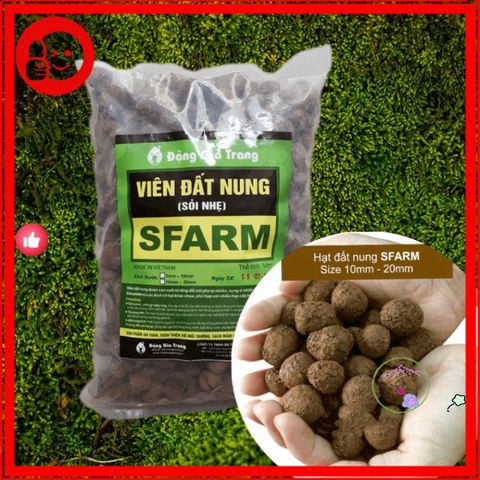 Viên đất nung Sfarm 1kg - Giải pháp hoàn hảo cho trồng lan, cây cảnh, rau mầm và thủy canh an toàn, dễ sử dụng.