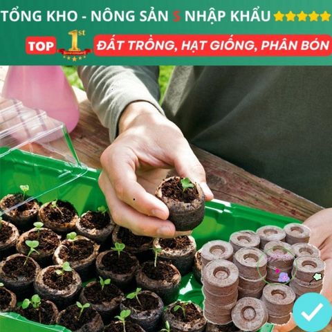 Viên Nén Xơ Dừa Mini 50 Viên - Giải Pháp Tối Ưu cho Hạt Giống Nhanh Nảy Mầm và Cây Non Phát Triển Mạnh Mẽ