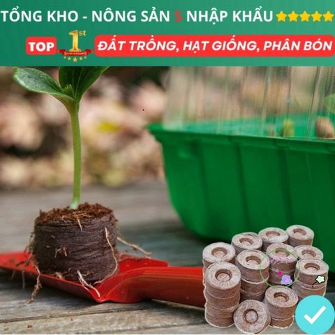 Viên Nén Xơ Dừa Mini 50 Viên - Giải Pháp Tối Ưu cho Hạt Giống Nhanh Nảy Mầm và Cây Non Phát Triển Mạnh Mẽ