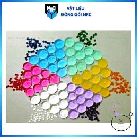Hạt Nở Tinh Thể 50G - Trang Trí Cây Thủy Sinh và Slime, Kích Thước 13-15mm, Nhiều Màu Sắc Rực Rỡ, An Toàn và Dễ Dùng