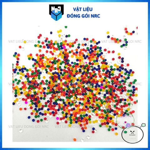 Hạt Nở Tinh Thể 50G - Trang Trí Cây Thủy Sinh và Slime, Kích Thước 13-15mm, Nhiều Màu Sắc Rực Rỡ, An Toàn và Dễ Dùng