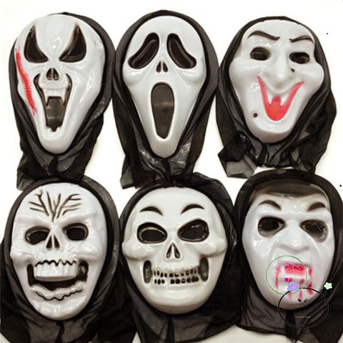 Áo choàng ma cà rồng đỏ đen kèm mặt nạ - Bộ cosplay Halloween thần chết Scream cho tín đồ phim kinh dị