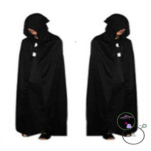 Bộ Hóa Trang Thần Chết Halloween Cao Cấp - Trang Phục Ma Mị Dành Cho Nam Nữ Với Mặt Nạ Kèm Theo