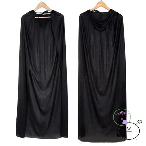Bộ Hóa Trang Thần Chết Halloween Cao Cấp - Trang Phục Ma Mị Dành Cho Nam Nữ Với Mặt Nạ Kèm Theo