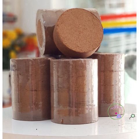 Viên Nén Xơ Dừa 450-500g Tốt Nhất Cho Trồng Hoa và Cây Cảnh - 100% Hữu Cơ, Dinh Dưỡng Cao, Thay Thế Đất Trồng An Toàn