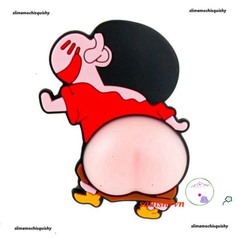 Decal Silicon Hình Mông Đào - Sticker Dán Laptop Dễ Thương Mochi Squishy Chống Xước, Giảm Stress, Trang Trí Sáng Tạo