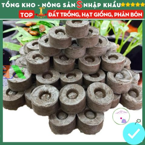Viên Nén Xơ Dừa Ươm Hạt Giống - Dinh Dưỡng Tối Ưu Cho Mọi Loại Cây, Kích Thích Nảy Mầm Tại Nhà  gị!