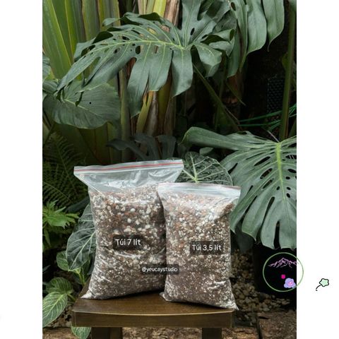 Giá Thể Trộn Sẵn Cho Cây - Hỗn Hợp Đất Tốt Nhất Cho Cây Trong Nhà & Ngoài Trời, Đá Perlite & Phân Trùn Quế, 1kg-2kg