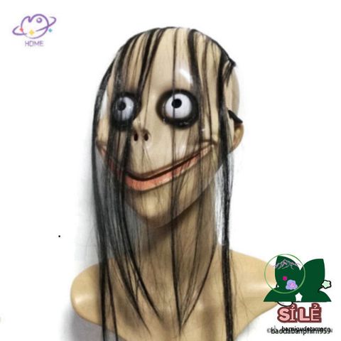 Mặt Nạ Tóc Dài Halloween MoMo Hình Miệng Chữ V - Đạo Cụ Trang Trí Tiệc Ma Quái Đặc Sắc, Phụ Kiện Cosplay Thú Vị