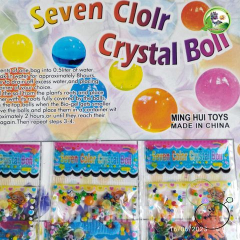 Bộ 24 Gói Hạt Nở Bông Pha Lê Nhiều Màu Sắc - Trang Trí Hồ Cảnh & Đồ Chơi Thú Vị Cho Trẻ Em
