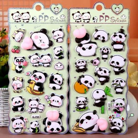 Nhãn Dán Kawaii AURORY Phồng Bong Bóng - Chất Liệu Mềm Trang Trí Laptop và Điện Thoại Dễ Thương, Bộ 12 Miếng