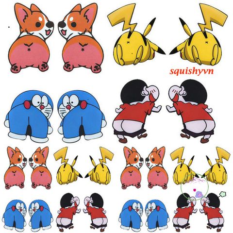 Miếng Dán Quả Đào Silicon Giảm Stress - Sticker Dán Ốp Điện Thoại Ngộ Nghĩnh, Đồ Chơi Squishy Thú Vị, Quà Tặng Độc Đáo