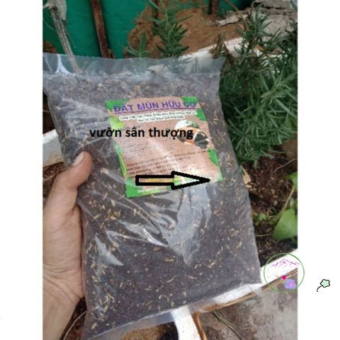 Đất Mùn Hữu Cơ Trồng Rau và Cây Cảnh (1kg) - Hỗn Hợp Đất Đỏ, Phân Bò Vi Sinh và Xơ Dừa, Dinh Dưỡng Tự Nhiên, Dễ Gieo Hạt