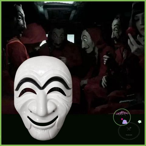 Mặt Nạ Cosplay Money Heist Salvador Dali - Phụ Kiện Halloween và Tiệc Hóa Trang Độc Đáo, Thoáng Khí và Thực Tế