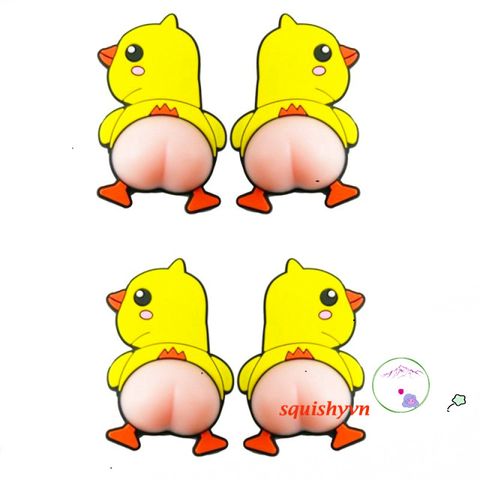 Bộ 30 Hình Dán Silicon Hình Mông Đào Dễ Thương - Trang Trí Điện Thoại Mochi Squishy, Miếng Dán Chống Xước, Bóp Giảm Stress