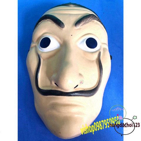 Mặt nạ Dali Money Heist - Hóa trang Halloween cho nhóm hacker - Đồ chơi an toàn cho trẻ em và người lớn
