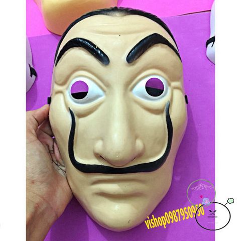 Mặt Nạ Salvador Dali - Phụ Kiện Thời Trang La Casa De Papel Theo Phong Cách Money Heist - Quà Tặng Phim Cực Chất