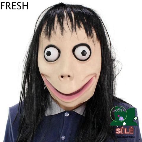 Mặt Nạ Ma Quái Momo Kinh Dị - Phụ Kiện Halloween Cho Cosplay, Tiệc Hóa Trang và Trang Trí 22x25cm