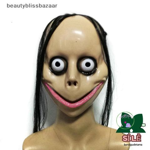 Mặt nạ tóc Halloween MoMo vui nhộn - Trang trí tiệc cosplay thú vị cho Halloween, chất liệu ABS bền đẹp