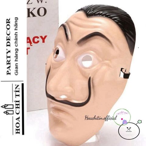 Mặt Nạ Hóa Trang Halloween Nhân Vật Salvador Dali - Phụ Kiện Tiệc Hóa Trang Money Heist Độc Đáo, Dùng Được Cho Nam Nữ