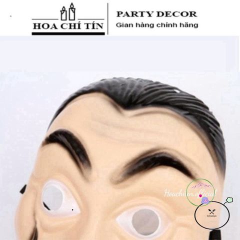 Mặt Nạ Hóa Trang Halloween Nhân Vật Salvador Dali - Phụ Kiện Tiệc Hóa Trang Money Heist Độc Đáo, Dùng Được Cho Nam Nữ