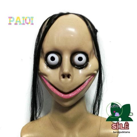 Mặt Nạ Tóc Dài Halloween Hình Miệng Chữ V Độc Đáo MoMo - Trang Trí Tiệc Cosplay Sáng Tạo cho Người Lớn
