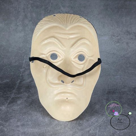Mặt nạ Cosplay Dali La Casa de Papel - Phụ kiện Halloween độc đáo, nhân vật tiền Heist, chất liệu nhựa, kích thước 26x16cm