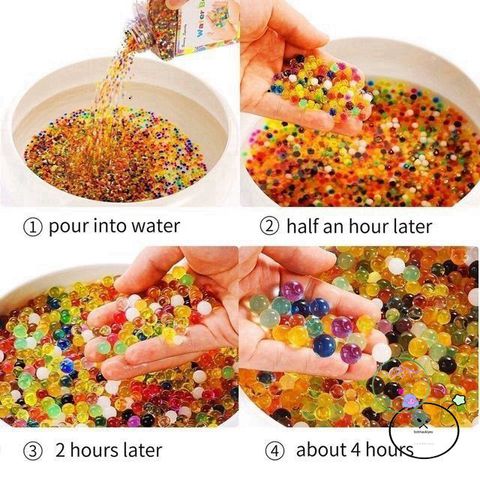 Hạt Tinh Thể Slime 500G - Hạt Nở Trang Trí Hoa Cảnh Sáng Tạo, Đồ Chơi Gợi Ký Tưởng Cho Trẻ Em