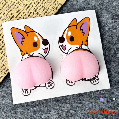Miếng Dán Mông Sillicon Hình Quả Đào - Giảm Stress, Đồ Chơi Squishy Siêu Cute Cho Điện Thoại và Trang Trí Nội Thất
