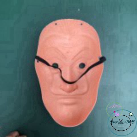 Mặt nạ hóa trang Salvador Dali - Phong cách La Casa De Papel (Money Heist) cho Halloween và lễ hội hóa trang, 25x15 cm, nhựa an toàn.