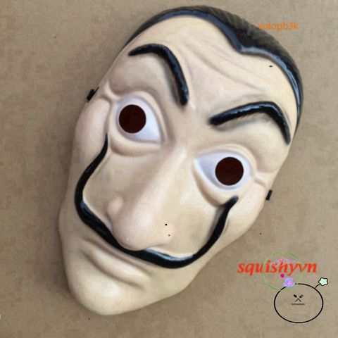 Mặt Nạ Queen Salvador Dali - Phụ Kiện Hóa Trang Money Heist Thú Vị Cho Halloween và Tiệc Giáng Sinh