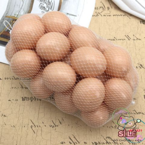 Bộ 10 Trứng Gà Giả Bằng Nhựa - Mô Hình Đào Tạo Cho Gà Tre, Trứng Mồi An Toàn Dành Cho Gia Cầm, Đồ Chơi Giáo Dục Sáng Tạo