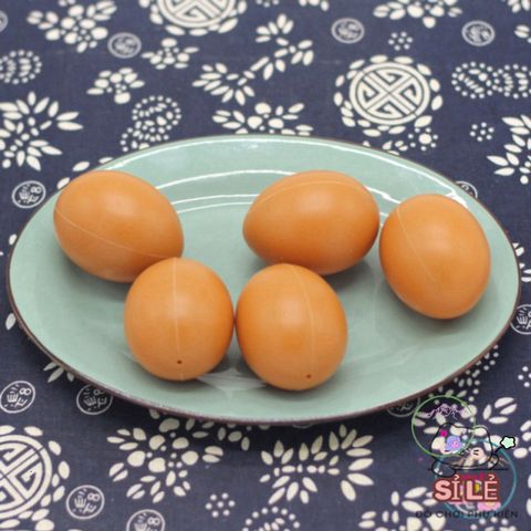 Bộ 10 Trứng Gà Giả Bằng Nhựa - Mô Hình Đào Tạo Cho Gà Tre, Trứng Mồi An Toàn Dành Cho Gia Cầm, Đồ Chơi Giáo Dục Sáng Tạo