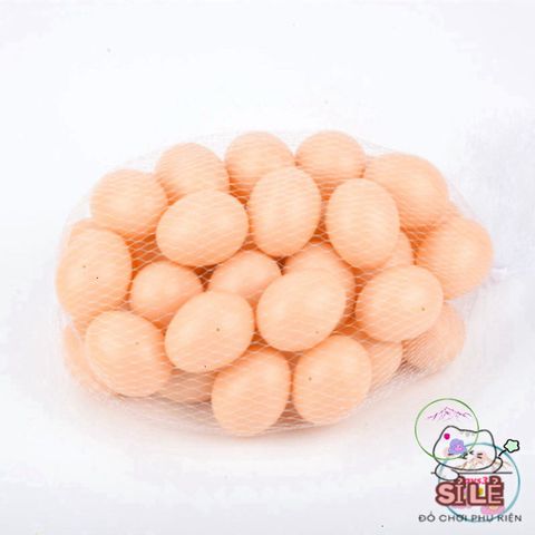 Bộ 10 Trứng Gà Giả Bằng Nhựa - Mô Hình Đào Tạo Cho Gà Tre, Trứng Mồi An Toàn Dành Cho Gia Cầm, Đồ Chơi Giáo Dục Sáng Tạo