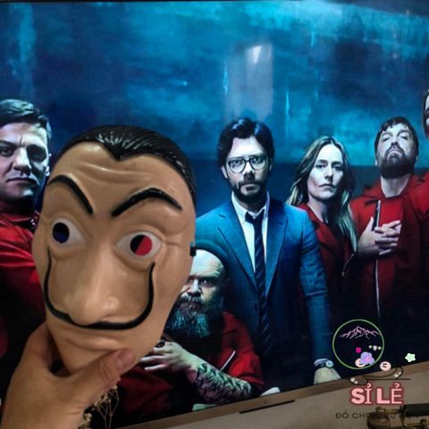 Mặt Nạ Dali Money Heist - Biểu Tượng Đặc Trưng Phim Hành Động, Phong Cách Độc Đáo Cho Fan Thích Chơi Đồ Nghệ Thuật
