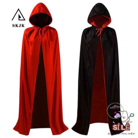 Áo Choàng Vương Giả Đỏ - Trang Phục Halloween cho Phù Thủy và Cosplay Cướp Biển - Bộ Phụ Kiện Vương Miện Hấp Dẫn