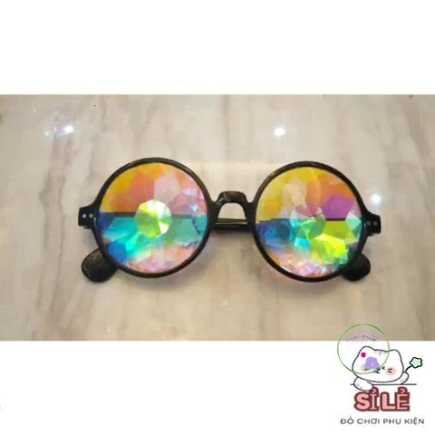 Kính Mát Thời Trang Ánh Cầu Vồng Phong Cách Nổi Bật - Phụ Kiện Dự Tiệc và Halloween Cho Nam Nữ
