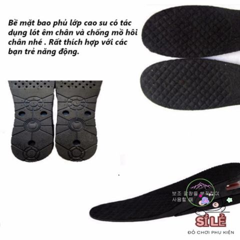 Bộ Miếng Lót Giày Tăng Chiều Cao 2 Miếng - Điều Chỉnh Chiều Cao 3cm đến 9cm, Êm Ái, Phù Hợp với Giày Thể Thao và Giày Da