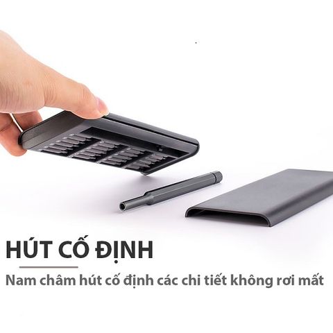 Bộ 24 Tua Vít Nam Châm Chất Liệu Thép Từ Tính Cao Cấp - Dụng Cụ Sửa Chữa Điện Tử, Máy Móc Cỡ Nhỏ