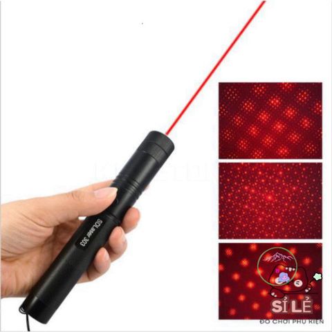 Đèn Pin Laser 303 & 009 - Ánh Sáng Mạnh Mẽ 2.000M, Nhiều Màu Xanh Đỏ Tím, Kèm Phụ Kiện Chiếu Sao và Sạc Pin Thông Minh
