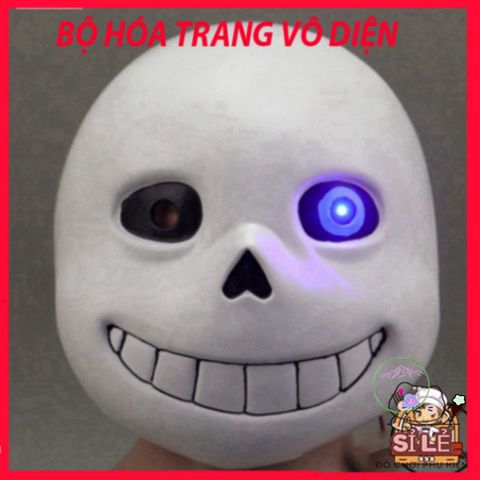 Mặt Nạ Cá Xanh Sans Undertale - Phụ Kiện Cosplay Độc Đáo, Chất Liệu Latex An Toàn, Dành Cho Lễ Hội Halloween và Sự Kiện Hóa Trang
