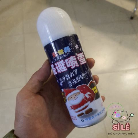 Bình Xịt Tuyết Khô Trang Trí Giáng Sinh - Tạo Không Gian Lễ Hội Mùa Đông Lung Linh, An Toàn và Dễ Dùng