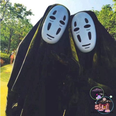 Bộ Trang Phục Cosplay Vô Diện Kaonashi 'Spirited Away' cho Trẻ em và Người Lớn - Áo Choàng và Mặt Nạ Hóa Trang Anime Chất Lượng Cao