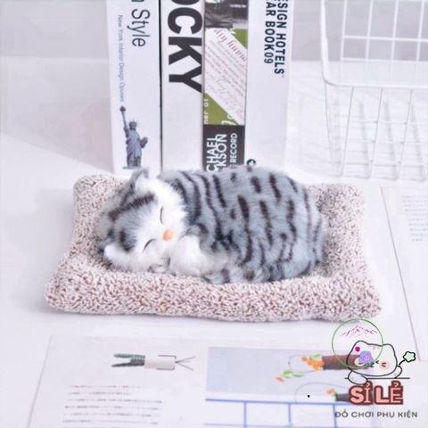 Mèo Bông Khử Mùi Nội Thất Ô Tô - Thú Bông Than Hoạt Tính Dễ Thương, Kích Thước 27cm, Trang Trí Xe Hơi & Không Gian Sống
