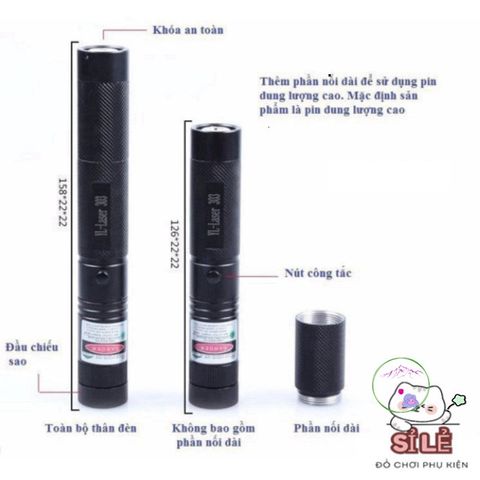 Đèn Laser 303 & 009 Đa Sắc - Công Suất 500mW Chiếu Xa 2000m, Hiệu Ứng Kính Vạn Hoa, Pin Sạc Bền Bỉ, Phụ Kiện Chiếu Sao Hàng Đầu