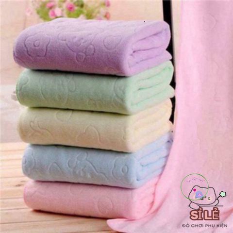Khăn Tắm Nhật Bản Cao Cấp Kích Thước Lớn 140 x 70 cm - Siêu Thấm Nước, Đa Năng Cho Gia Đình, Họa Tiết Ngộ Nghĩnh