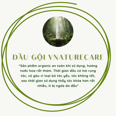 Dầu Gội V-Naturecare Hương Nước Hoa Organic - Chăm Sóc Tóc Mềm Mượt, Sạch Gàu Cho Da Đầu Nhạy Cảm