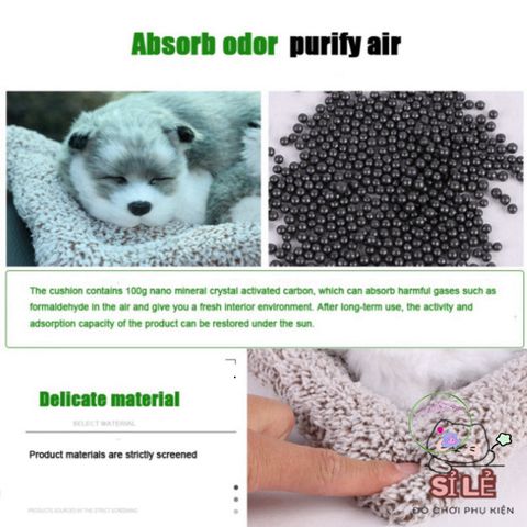 Phụ Kiện Trang Trí Khử Mùi Ô Tô - Than Hoạt Tính Thiên Nhiên, Loại Bỏ Formaldehyde và Mùi Thú Cưng, Thiết Kế Độc Đáo cho Không Gian Sống Thoải Mái