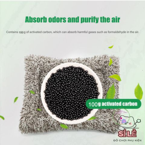 Phụ Kiện Trang Trí Khử Mùi Ô Tô - Than Hoạt Tính Thiên Nhiên, Loại Bỏ Formaldehyde và Mùi Thú Cưng, Thiết Kế Độc Đáo cho Không Gian Sống Thoải Mái
