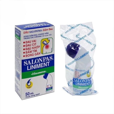 Dầu Bôi Lăn Salonpas Liniment 50ml - Giảm Đau Nhức Cơ Bắp, Mỏi Vai, Đau Lưng - Sản Phẩm Hỗ Trợ Sức Khỏe Hiệu Quả